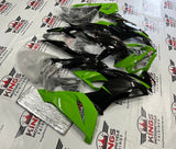 Kawasaki Ninja ZX6R 636 Fairings (2019-2023) Black, Green at KingsMotorcycleFairings.com