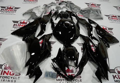 Fairing kit for a Kawasaki Ninja ZX6R 636 (2019-2023) Black at KingsMotorcycleFairings.com.