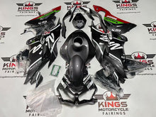 Fairing kit for a Kawasaki Ninja ZX6R 636 (2019-2023) Faux Carbon Fiber, White, Green, Red at KingsMotorcycleFairings.com