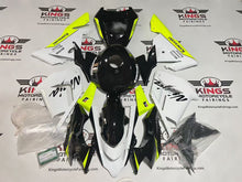 Fairing kit for a Kawasaki ZX10R (2004-2005) Black, White, Neon Yellow at KingsMotorcycleFairings.com