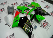 Fairing kit for a Kawasaki ZX6R 636 (2003-2004) Green, Gold, Black & Red at KingsMotorcycleFairings.com