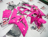 Fairing kit for a Kawasaki ZX6R 636 (2003-2004) Pink, Gold & Black at KingsMotorcycleFairings.com