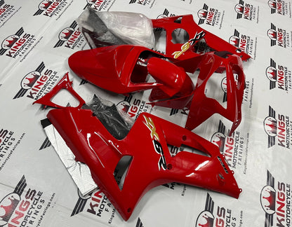 Kawasaki ZX6R 636 Fairings (2003-2004) Red, Black, Yellow Fairings from KingsMotorcycleFairings.com