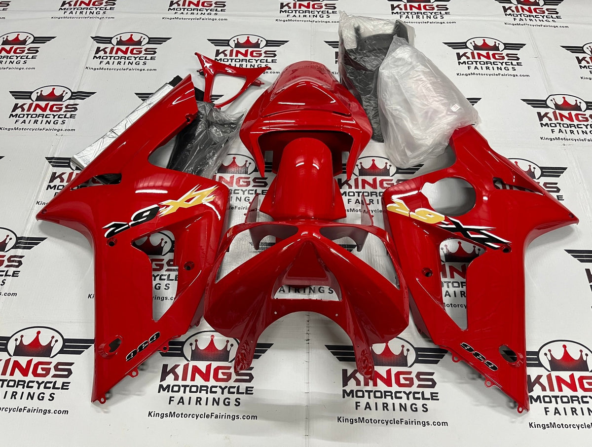 Fairings | Kawasaki ZX6R 636 (2003-2004) Red, Black, Yellow