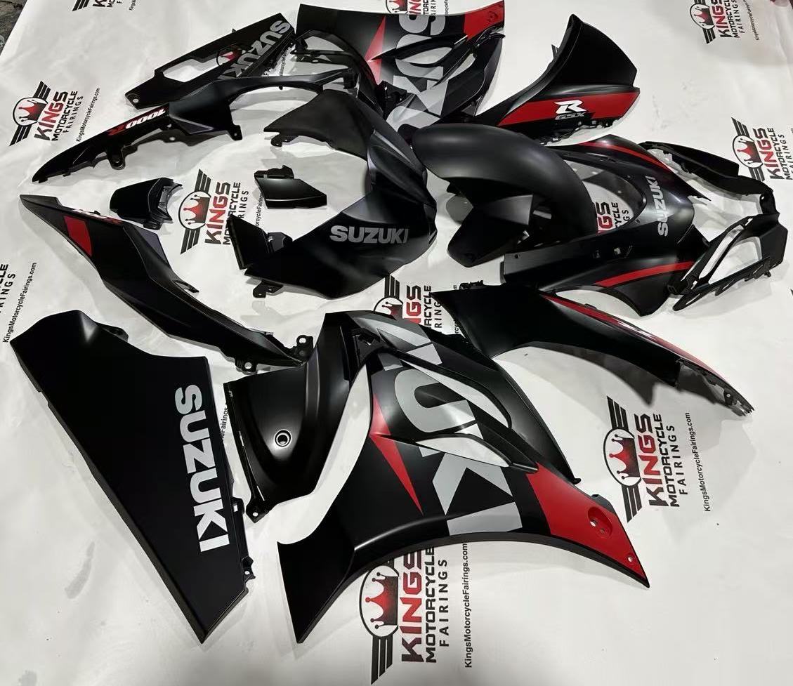 Fairings Suzuki GSR1000 (2017-2025) Matte Black, Red, Silver at KingsMotorcycleFairings.com