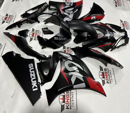 Fairings Suzuki GSR1000 (2017-2025) Matte Black, Red, Silver at KingsMotorcycleFairings.com