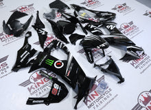 Fairings Kawasaki ZX10R (2008-2010) Black, White Stripe KRT at KingsMotorcycleFairings.com