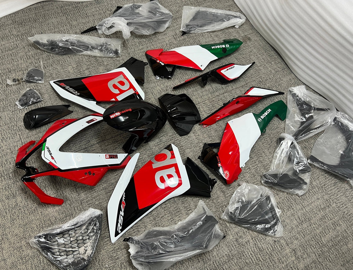 Fairings for Aprilia RSV4 1000 (2009-2015) Red, White, Black, Green, Gray at KingsMotorcycleFairings.com