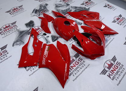 Fairings for Ducati 959 Panigale (2015-2020) Red, White Corse at KingsMotorcycleFairings.com