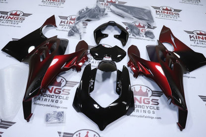 Fairings for Ducati Panigale V4S (2018-2019) Black, Red Chameleon from KingsMotorcycleFairings.com