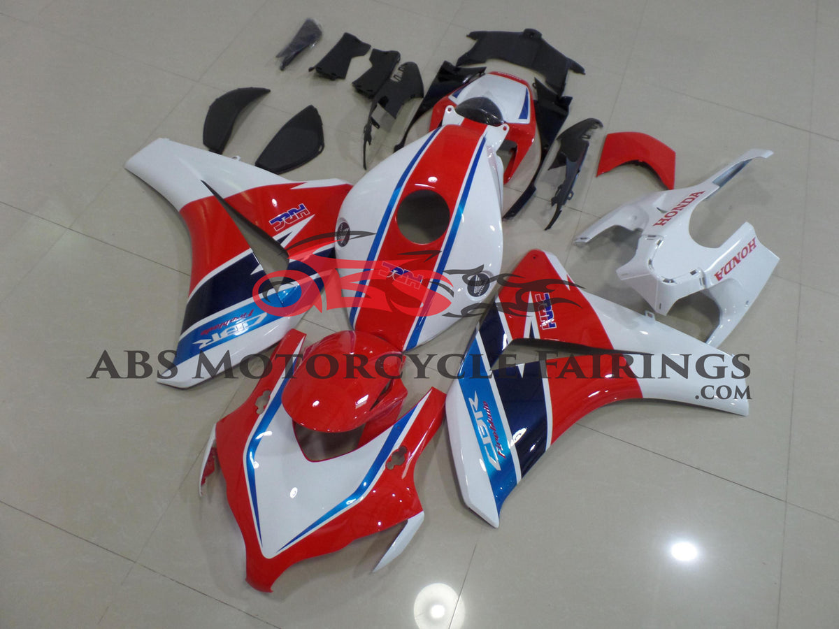 Fairings for Honda CBR1000RR (2008-2011) Red, White, Blue Stripe HRC from KingsMotorcycleFairings.com
