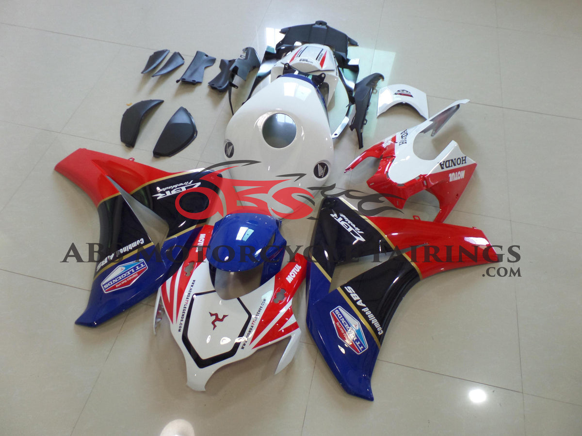 Fairings for Honda CBR1000RR (2008-2011) TT Legends, White, Blue, Red from KingsMotorcycleFairings.com