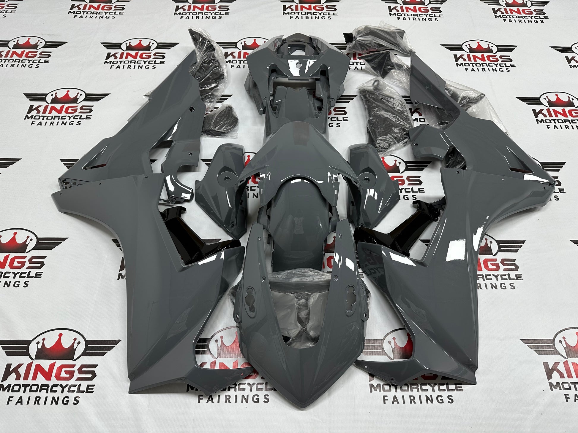 Fairings for Honda CBR1000RR (2017-2025) Gloss Gray at KingsMotorcycleFairings.com