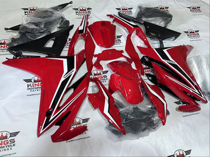 Fairings for Honda CBR500R (2016-2018) Red, Black, White Stripe from KingsMotorcycleFairings.com