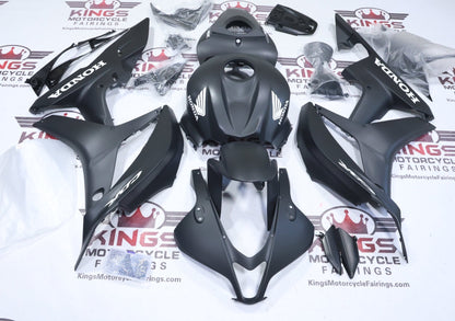 Fairings for Honda CBR600RR (2007-2008) Matte Black, White from KingsMotorcycleFairings.com