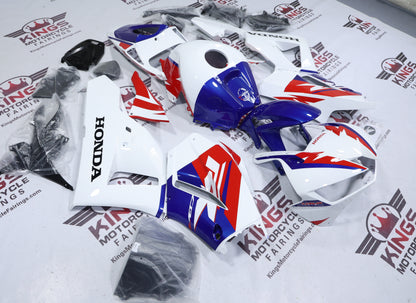Fairings for Honda CBR600RR (2013-2023) HRC White, Red, Blue from KingsMotorcycleFairings.com