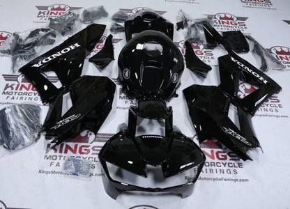 Fairings for Honda CBR600RR (2024-2025) Gloss Black, White from KingsMotorcycleFairings.com