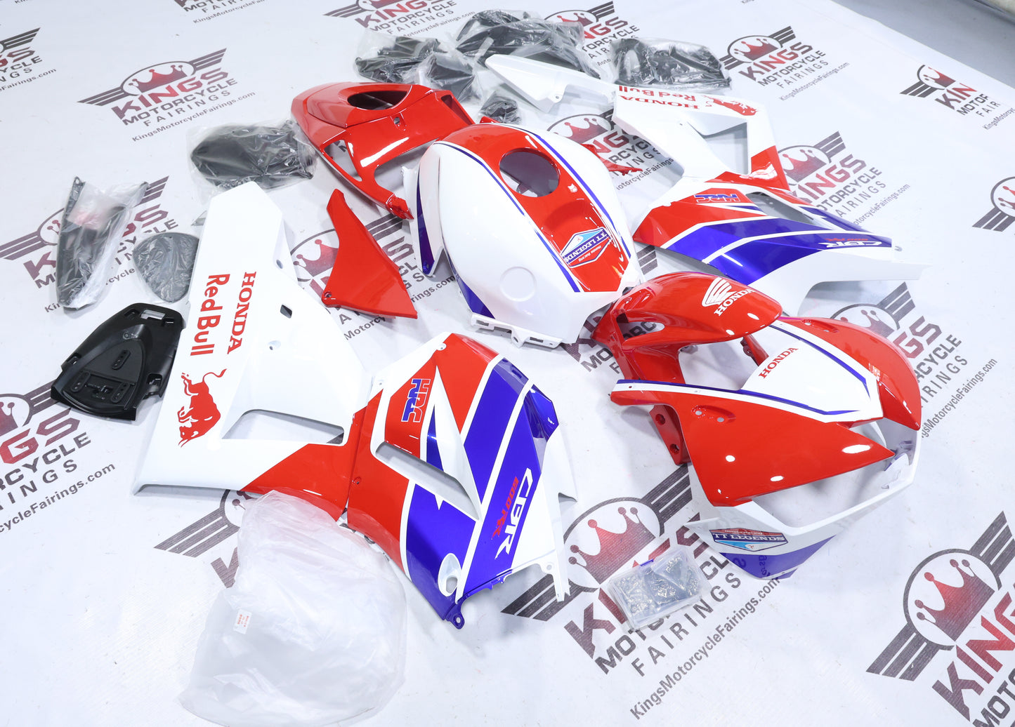 Fairings for Honda CBR600RR (2026) Red, White, Blue, RedBull HRC at KingsMotorctcleFairings.com