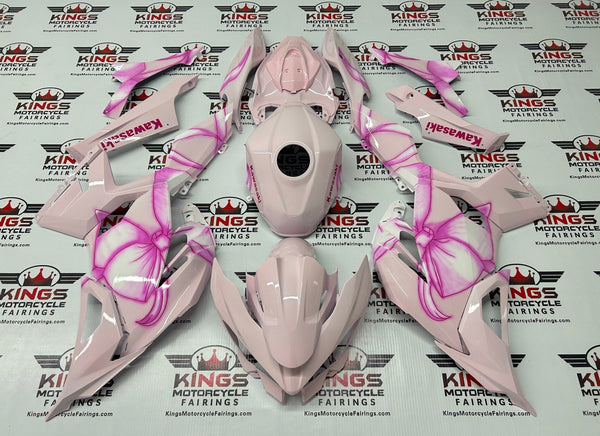 Fairings for Kawasaki NInja 400 Pink Bows at KingsMotorcycleFairings.com