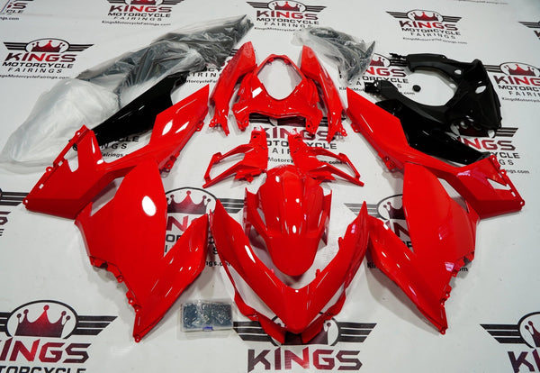 Fairings for Kawasaki Ninja 400 (2018-2023) Red at KingsMotorcycleFairings.com