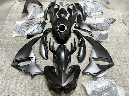 Fairings for Kawasaki Ninja 500 (2024-2025) Flat Black from KingsMotorcycleFairings.com
