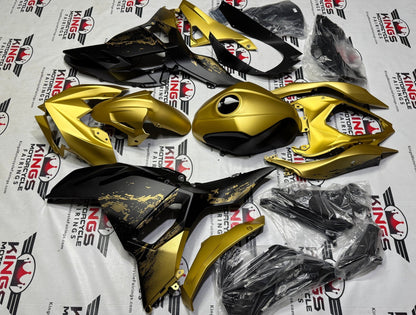 Fairings for Kawasaki Ninja 500 (2024-2025) Gold, Matte Black at KingsMotorcycleFairings.com