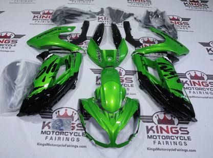 Fairings for Kawasaki Ninja 650 (2012-2016) Metallic Green, Black from KingsMotorcycleFairings.com