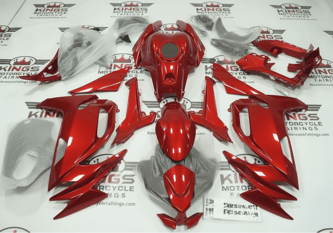 Fairings for Kawasaki Ninja 650 (2020-2025) Red at KingsMotorcycleFairings.com