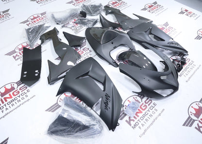 Fairings for Kawasaki Ninja ZX10R (2006-2007) Matte Black, Faux Carbon Fiber at KingsMotorcycleFairings.com