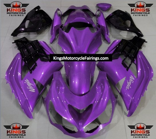 Fairings for Kawasaki Ninja ZX14R (2012-2021) Purple, Black at KingsMotorcycleFairings.com