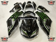 Fairings for Kawasaki Ninja ZX14R (2012-2024) Black, Green, Silver at KingsMotorcycleFairings.com