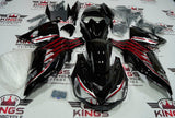 Fairings for Kawasaki Ninja ZX14R (2012-2024) Black, Red, Silver at KingsMotorcycleFairings.com