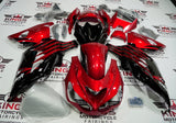 Fairings for Kawasaki Ninja ZX14R (2012-2024) Candy Red, Black at KingsMotorcycleFairings.com