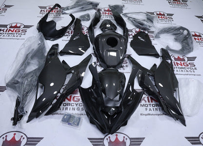 Fairings for Kawasaki ZX4R (2019-2025) Full Faux Carbon Fiber at KingsMotorcycleFairings.com