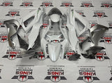 Fairing kit for a Kawasaki ZX6R 636 (2013-2018) White, Silver & Green at KingsMotorcycleFairings.com