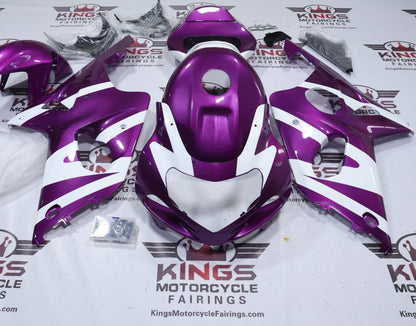 Fairings for Suzuki GSXR1000 (2000-2002) Pink, White Stripe from KingsMotorcycleFairings.com