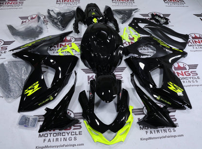 Fairings for Suzuki GSXR1000 (2009-2016) Black, Neon Yellow at KingsMotorcycleFairings.com
