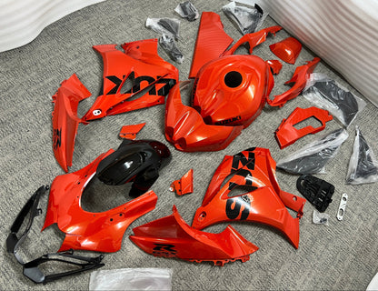 Fairings for Suzuki GSXR1000 (2017-2025) Metallic Orange, Black from KingsMotorcycleFairings.com