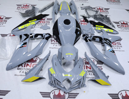 Fairings for Suzuki GSXR600 (2008-2010) Nardo Gray, Black, Neon Yellow at KingsMotorcycleFairings.com