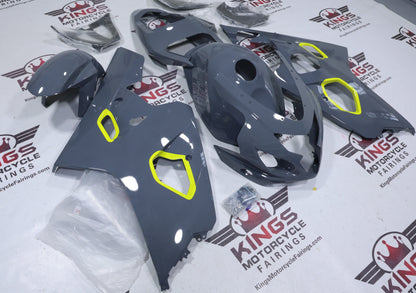 Fairings for Suzuki GSXR750 (2004-2005) Gray, Neon Yellow at KingsMotorcycleFairings.com