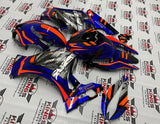 Fairings for Suzuki GSXR 1000 (2017-2025) Blue, Orange, Black Hi-Tech at KingsMotorcycleFairings.com