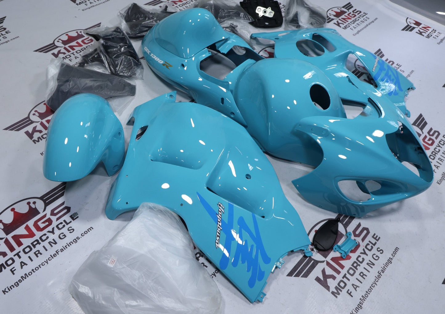 Fairings for Suzuki Hayabusa (1999-2007) Light Blue at KingsMotorcycleFairings.com