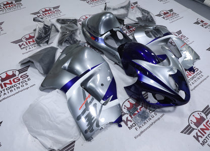 Fairings for Suzuki Hayabusa (1999-2007) Silver, Blue, Chrome at KingsMotorcycleFairings.com