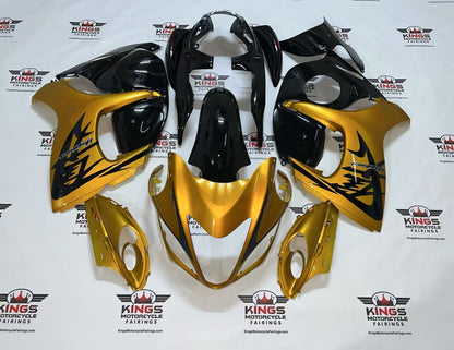 Fairings for Suzuki Hayabusa (2008-2020) Gloss Gold, Black at KingsMotorcycleFairings.com