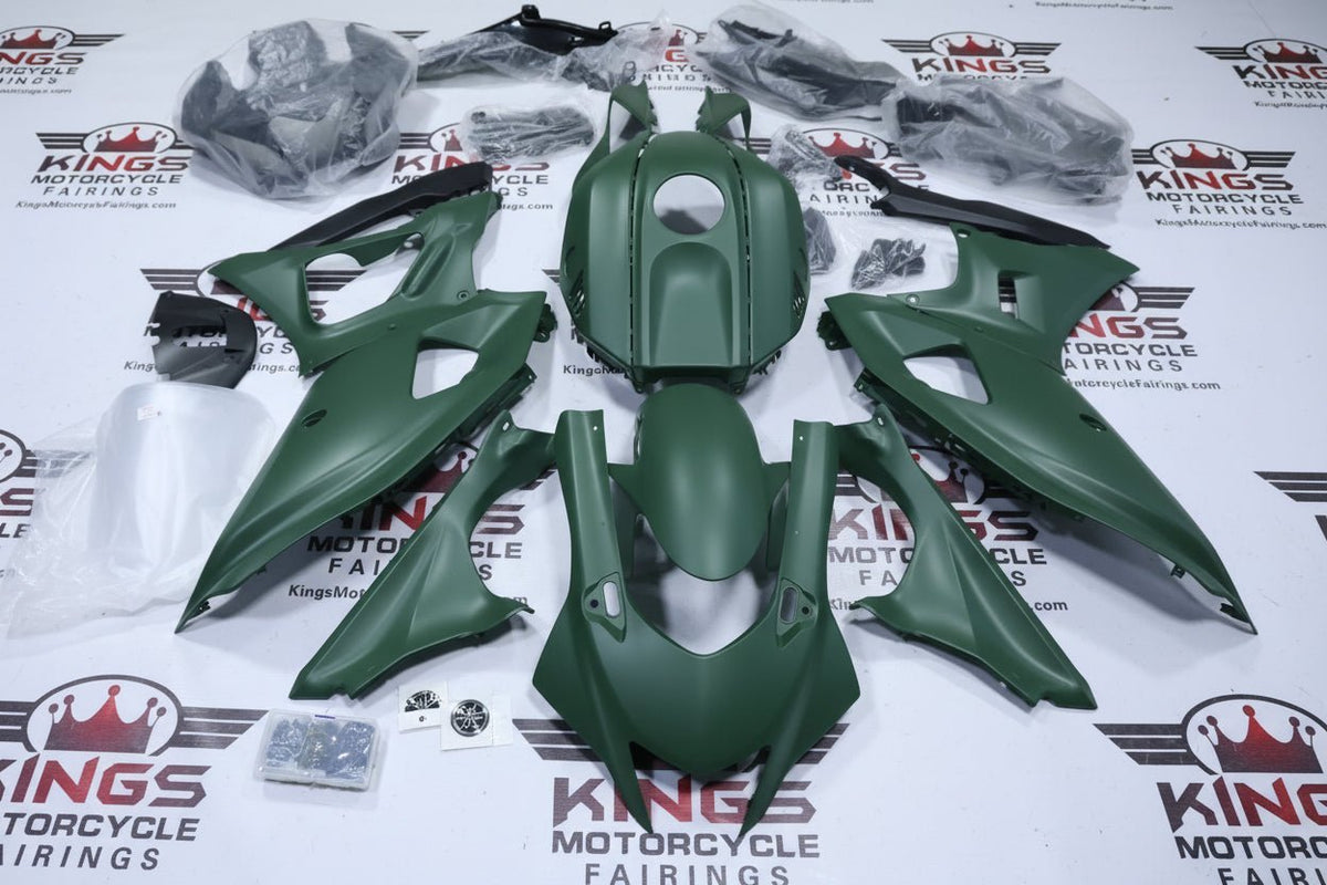 Fairings for Yamaha R7 (2021-2025) Matte Green at KingsMotorcycleFairings.com