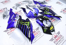 Fairings for Yamaha YZF-R6 (2017-2022) Black, Blue, Monster 46 at KingsMotorcycleFairings.com