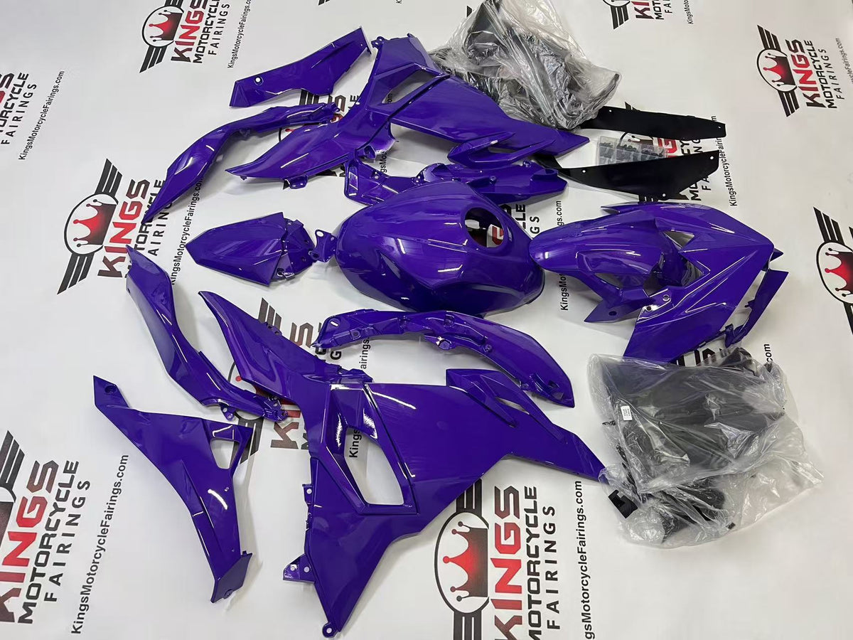 Fairings at Kawasaki Ninja 500 (2024-2025) All Purple at KingsMotorcycleFairings.com