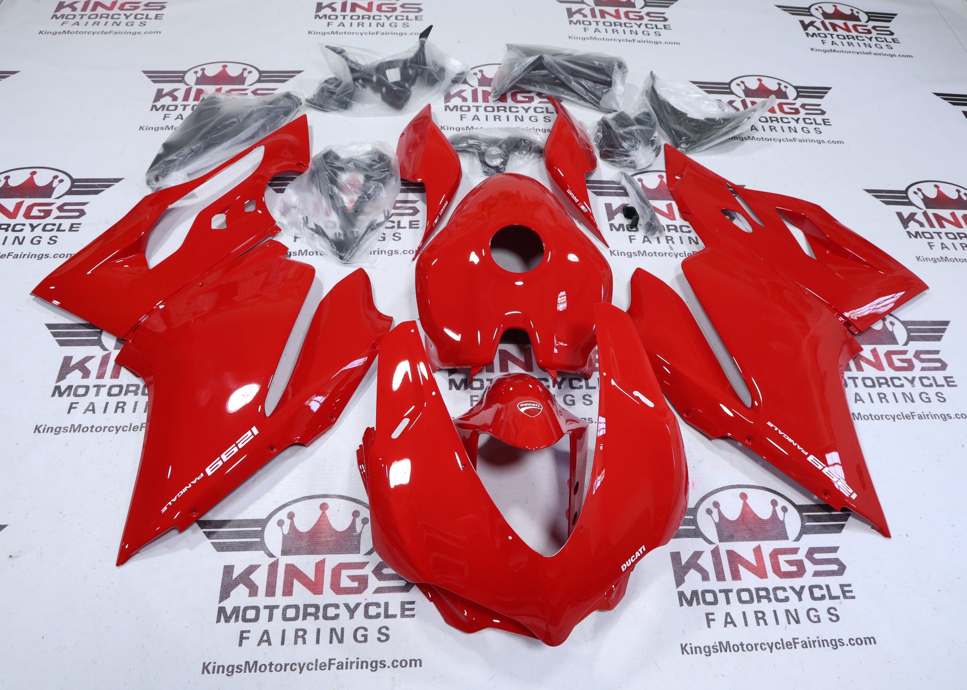 Fairings for Ducati 1299 Panigale (2015-2020) Gloss Red at KingsMotorcycleFairings.com
