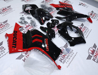 Fairings for Ducati Panigale V4 (2022-2024) Black, Red at KingsMotorcycleFairings.com