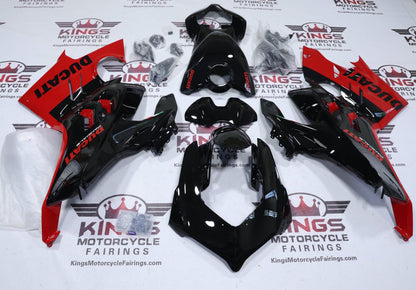 Fairings for Ducati Panigale V4 (2022-2024) Black, Red from KingsMotorcycleFairings.com